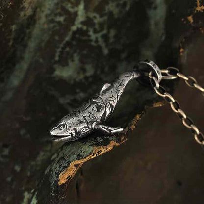 52Hz Whale Whistle Necklace - Handmade in 999 Sterling Silver