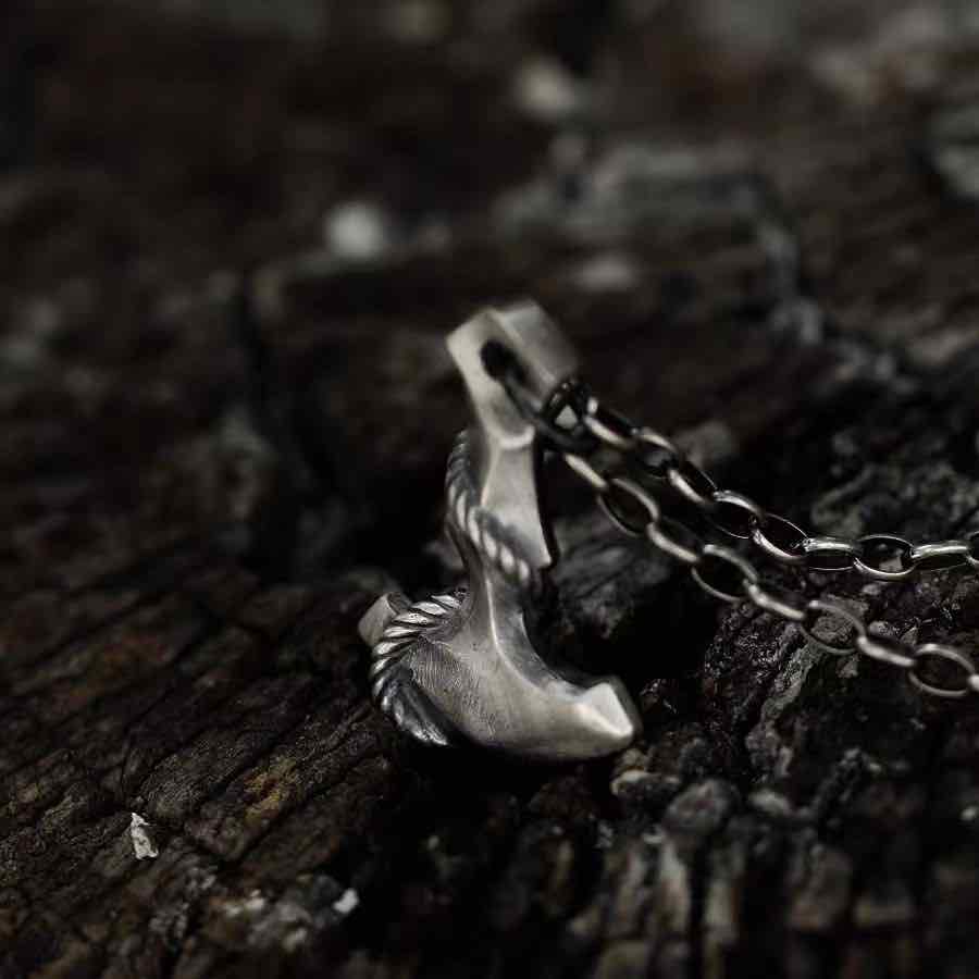 Anchor Necklace-Handmade in 999 Sterling Silver