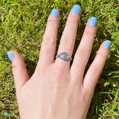 Calming Wave Anti Anxiety Ring （925 Sterling Silver）