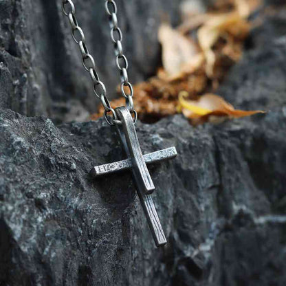 Cross Necklace-Handmade in 999 Sterling Silver