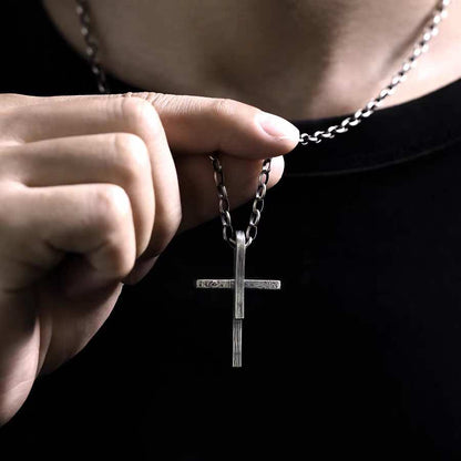 Cross Necklace-Handmade in 999 Sterling Silver