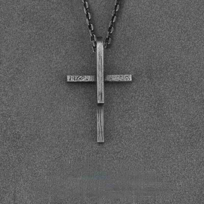 Cross Necklace-Handmade in 999 Sterling Silver