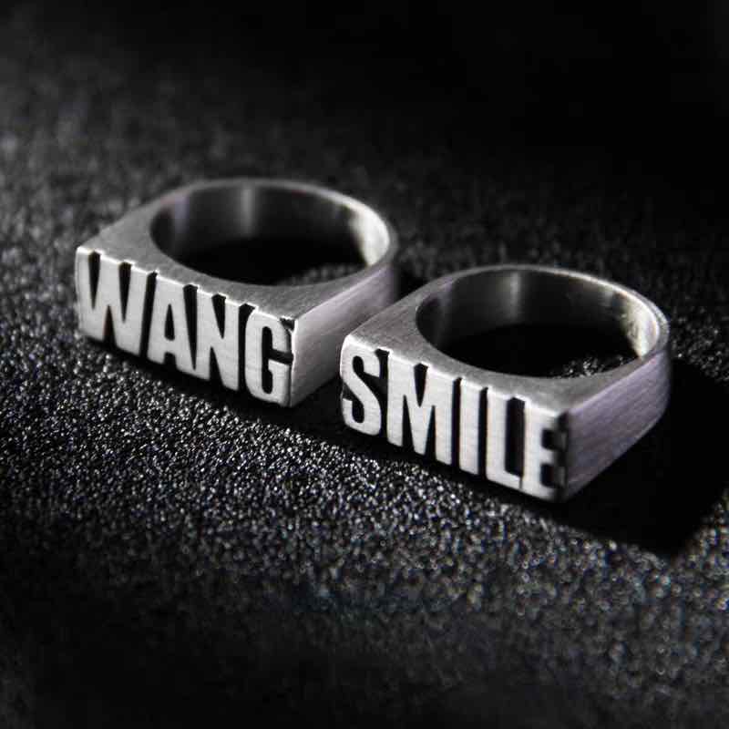 Custom 925 Sterling Silver Name Ring