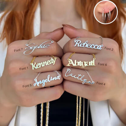 Custom Name Necklace - Sterling Silver