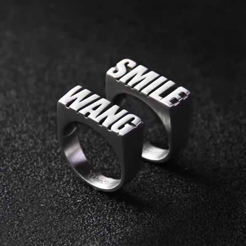 Custom 925 Sterling Silver Name Ring