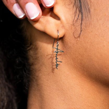 Personalized  Name Earrings  (925 Sterling Silver)