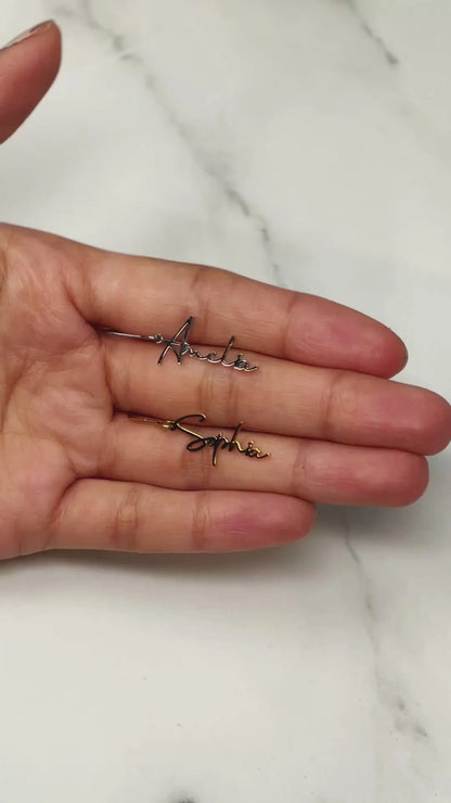 Personalized  Name Earrings  (925 Sterling Silver)