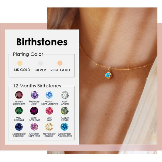 Dainty Birthstone Necklace