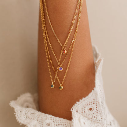Dainty Birthstone Necklace