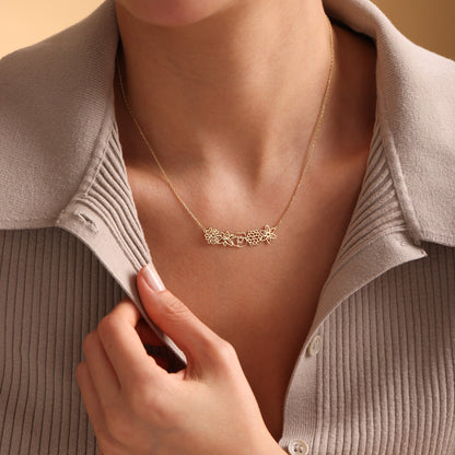 Dainty Fmaily Birth Flower Necklace（Bracelet）