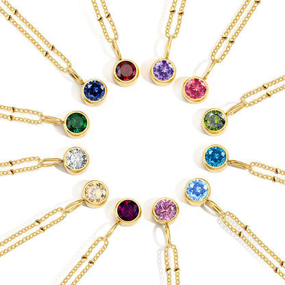 Dainty Birthstone Necklace