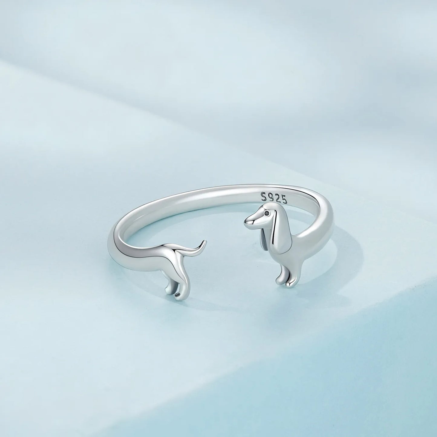 Dachshund Kiss – 925 Sterling Silver Ring