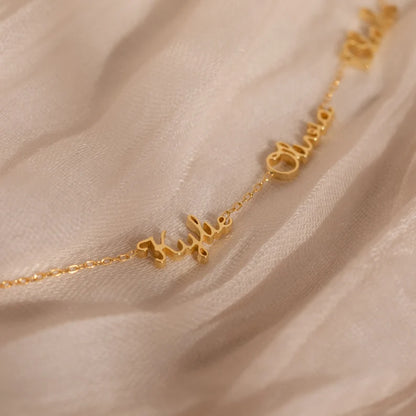 Dainty Multiple Name Necklace