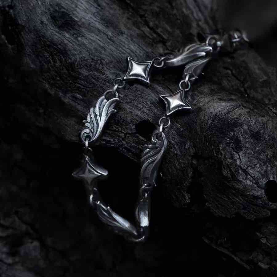 Feather Bracelet-Handmade in 999 Sterling Silver