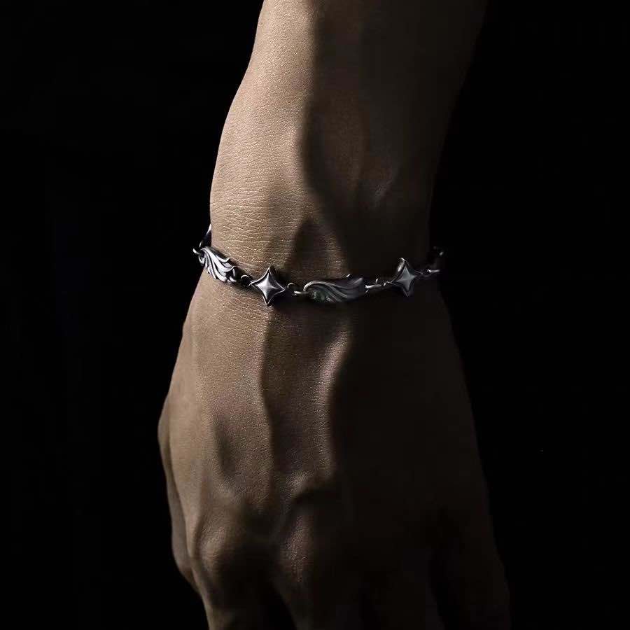 Feather Bracelet-Handmade in 999 Sterling Silver