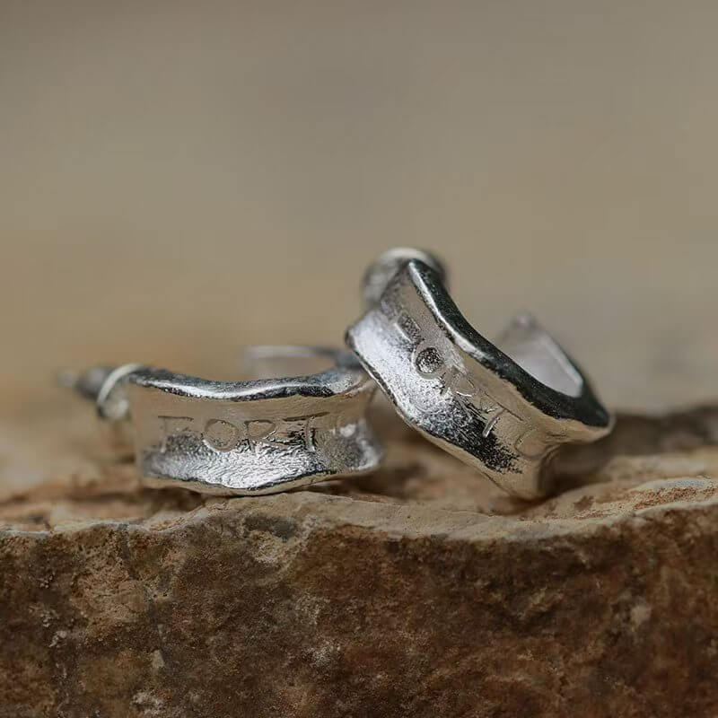 “Fortuna” Latin Sterling Silver Earrings