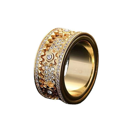 Starry Sky Lucky Gear Ring