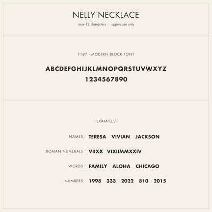 Personalized Capital Letter Name Necklace（Bracelet）