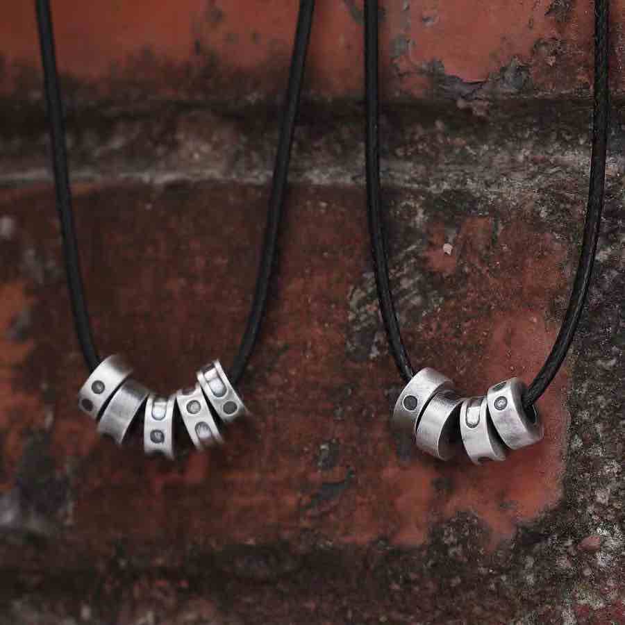 Morse Code Necklace - Handmade in 999 Sterling Silver