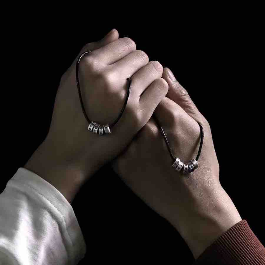 Morse Code Necklace - Handmade in 999 Sterling Silver