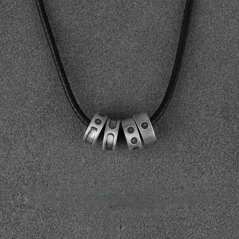 Morse Code Necklace - Handmade in 999 Sterling Silver