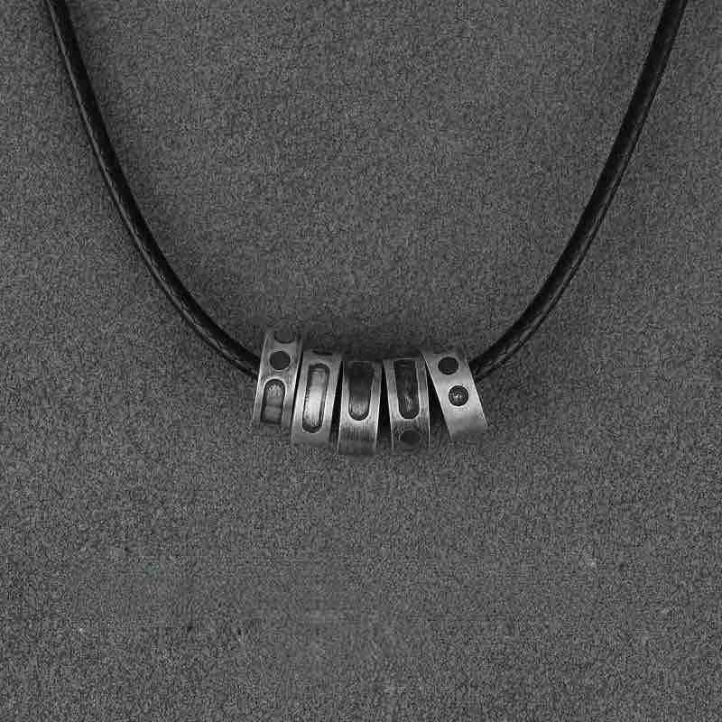 Morse Code Necklace - Handmade in 999 Sterling Silver
