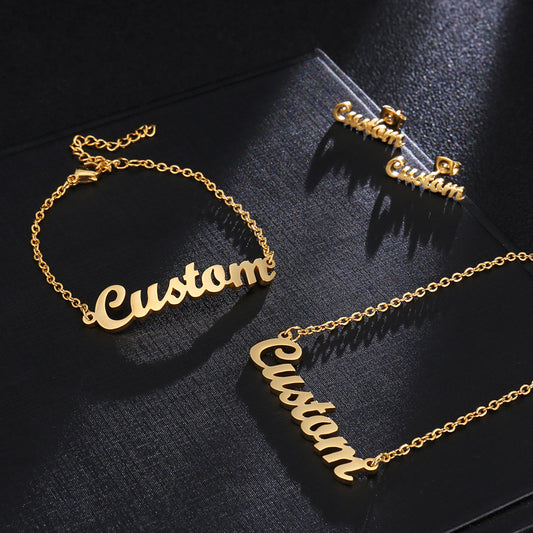 Personalised Name Necklace/Bracelet/Earring Kits