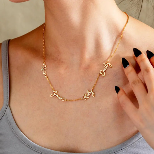 Personalized Multi-Name Necklace