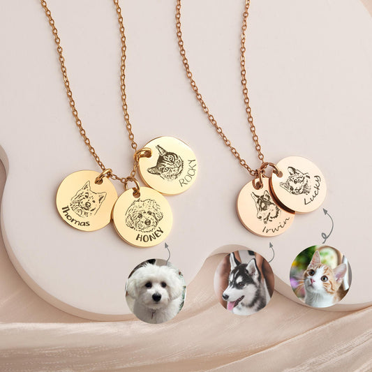 Custom Pet Face Necklace