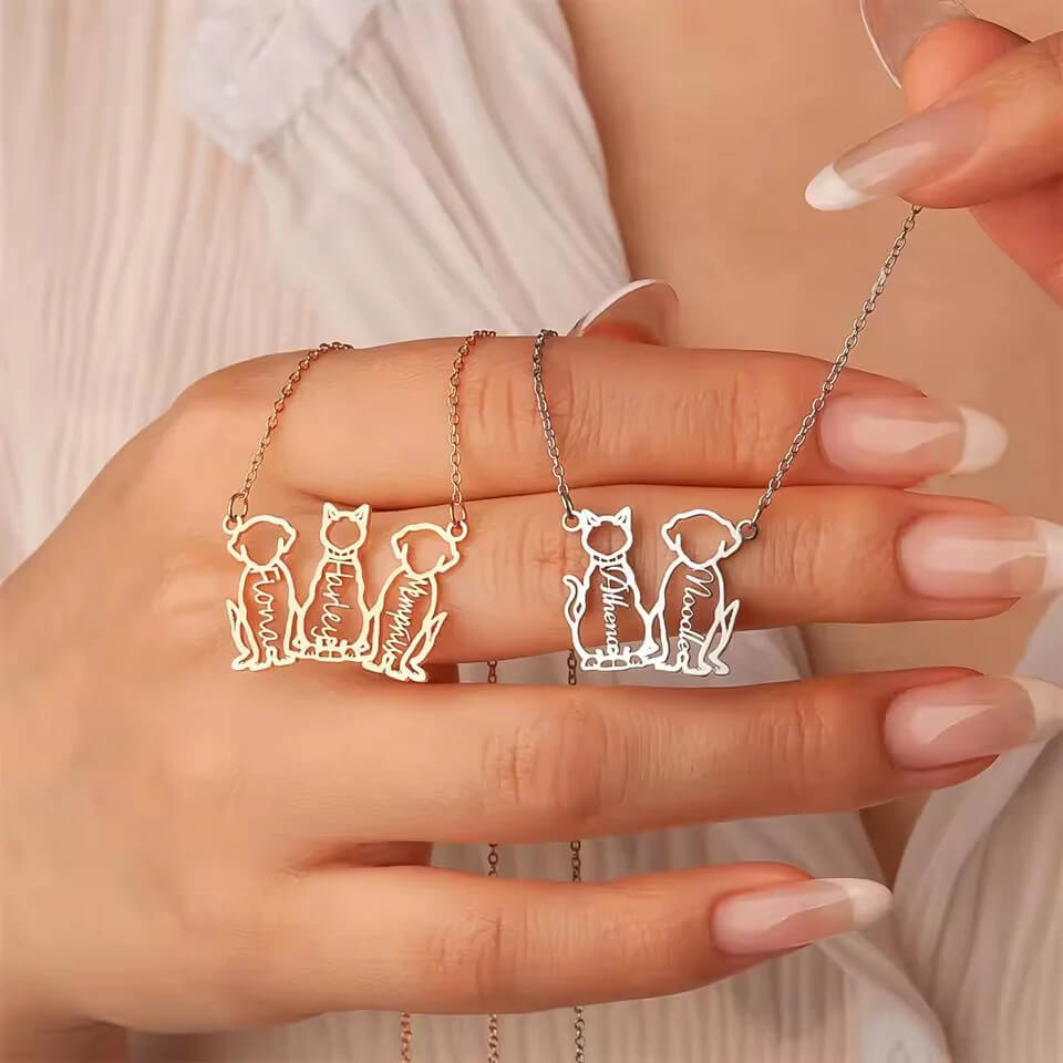 Pet Name Necklace-Sterling Silver
