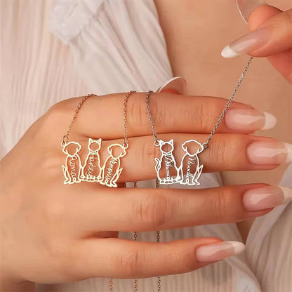 Pet Name Necklace-Sterling Silver