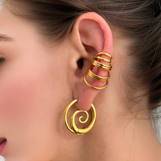 Personalized Spiral Earrings