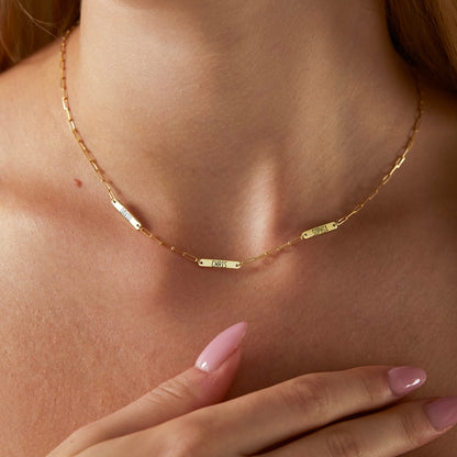 Personalized Bar Name Necklace