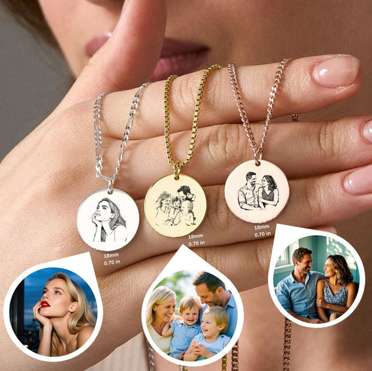 Personalized  Portrait Necklace