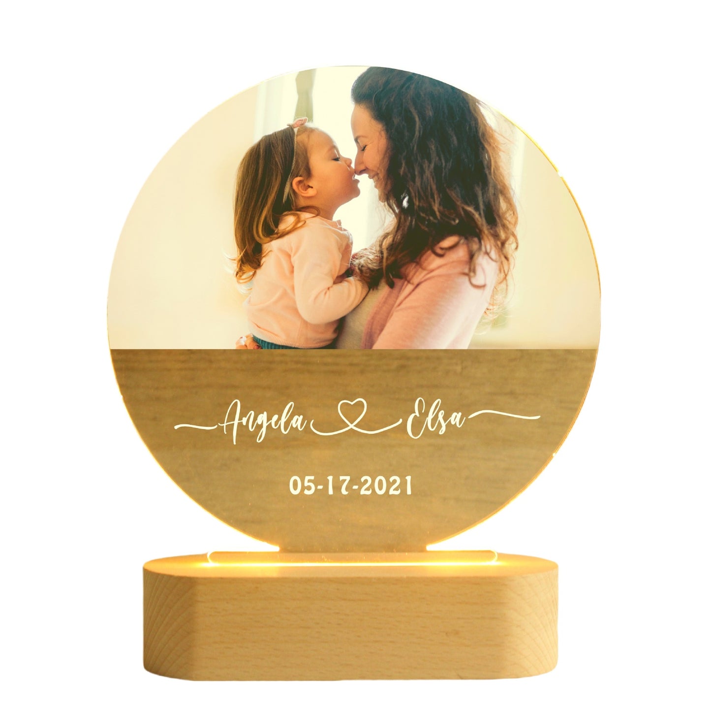 Personalized Memorial Photo Light Night Lamp