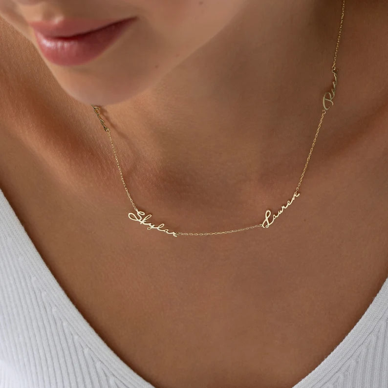Personalized Multi-Name Necklace