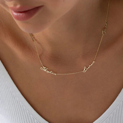 Personalized Multi-Name Necklace
