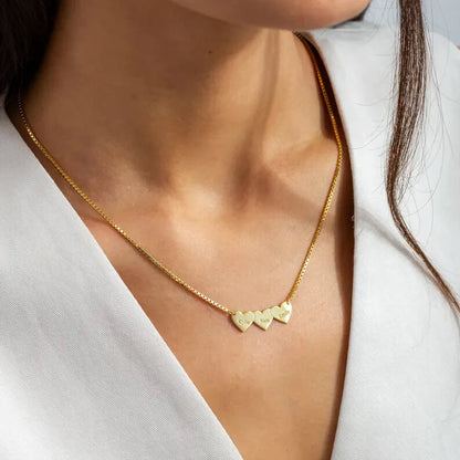 Name Hearts Necklace-Sterling Silver