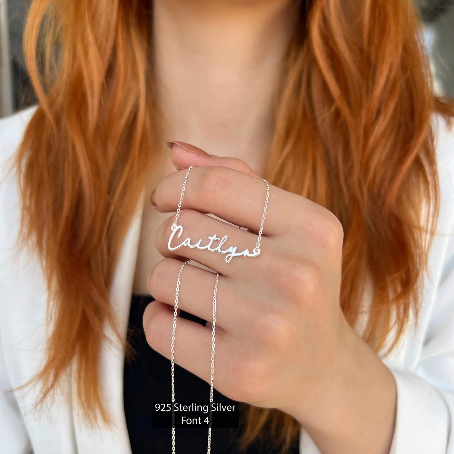 Custom Name Necklace - Sterling Silver