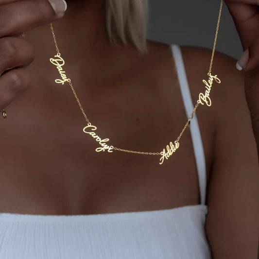 Personalized Name Necklace-Handmade in 925 Sterling Silver