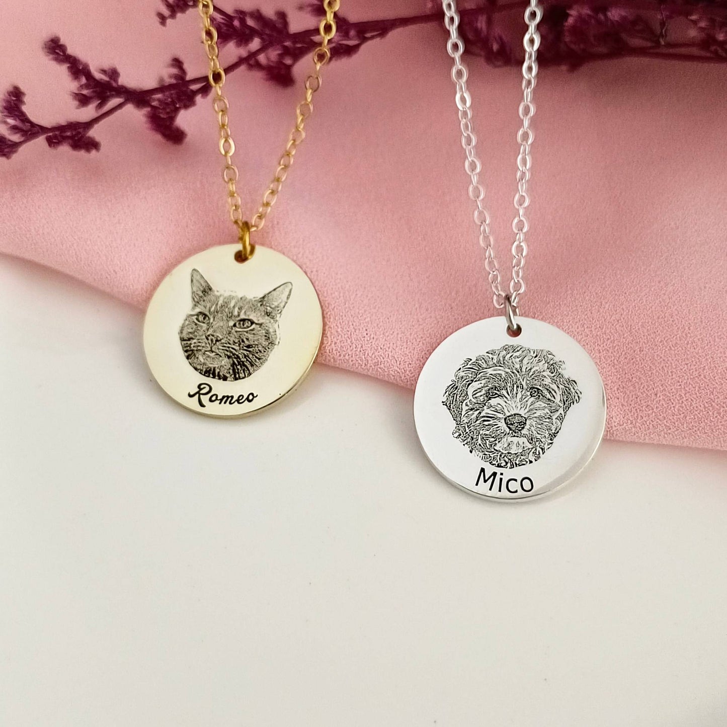 Personalized Pet Head Necklace (Free Shipping)