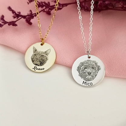 Personalized Pet Head Necklace (Free Shipping)