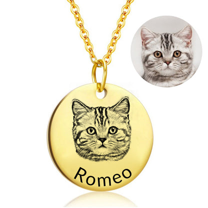 Personalized Pet Head Necklace (Free Shipping)