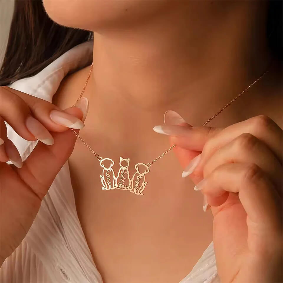 Pet Name Necklace-Sterling Silver