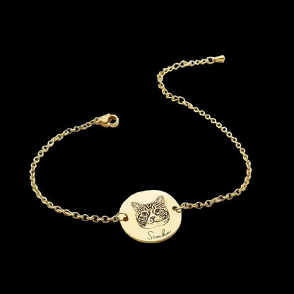 Pet Face Bracelet-Sterling Silver