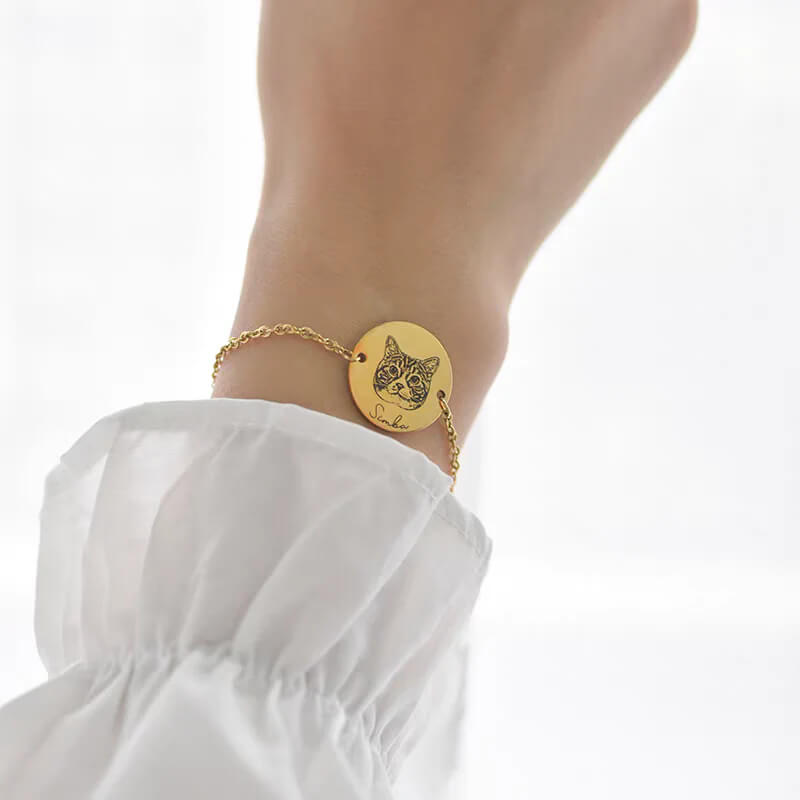 Pet Face Bracelet-Sterling Silver