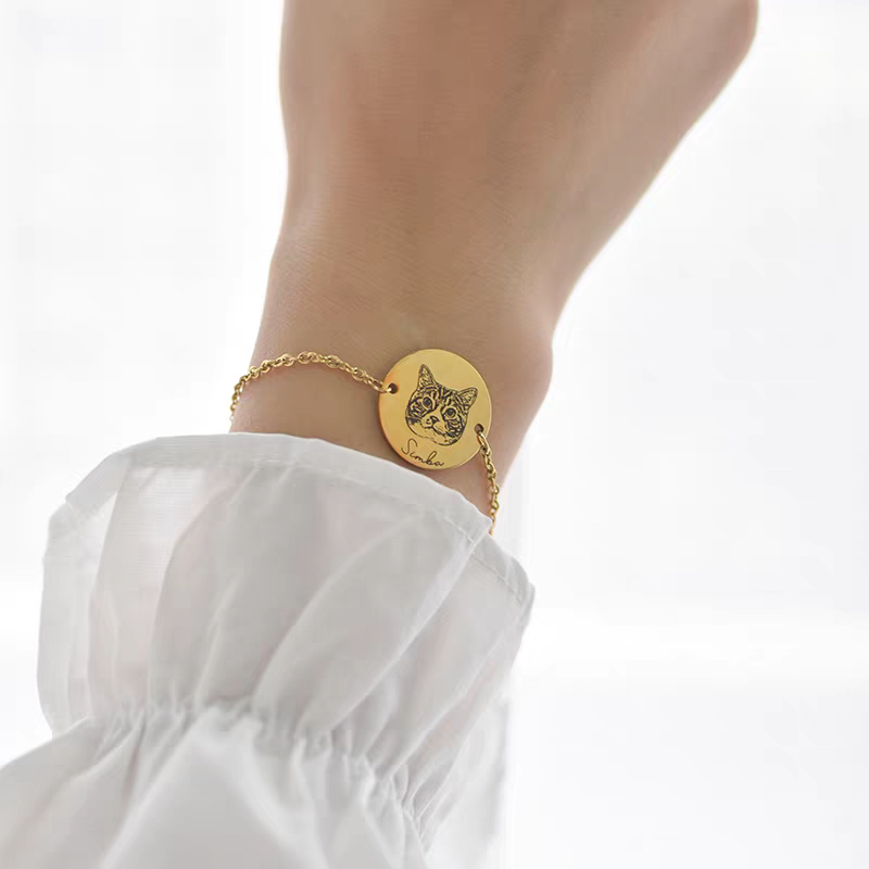Personalized Pet Portrait Bracelets -Turn Your Pet's Photo into Timeless Wearable Art