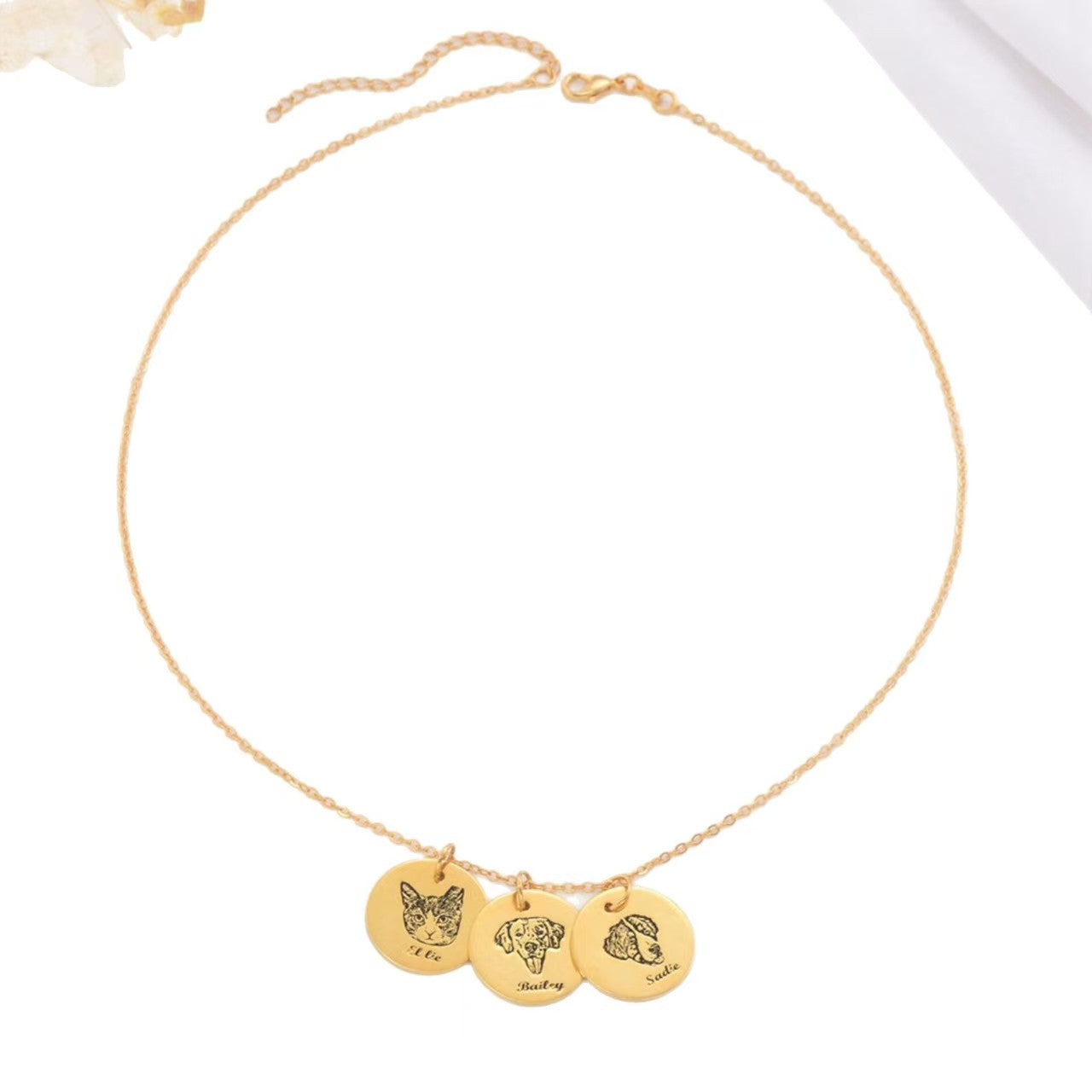 Personalized Pet Portrait Necklace