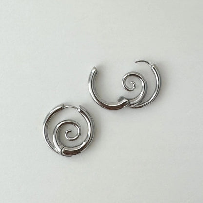 Personalized Spiral Earrings