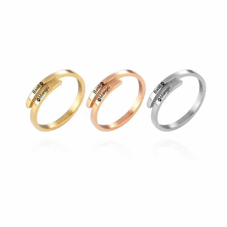 Personalized Pet Name Ring